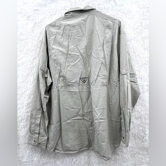 Men's Columbia Vented BFG PFG Long Sleeve Button Up L - Picture 9 of 11
